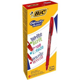 BIC Gel-ocity illusion Caneta de gel Vermelho 12 peça(s) - 1