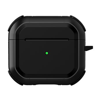 Capa e TPU à prova de choque com mosquetão, preto Magunivers para AirPods 3 - 1