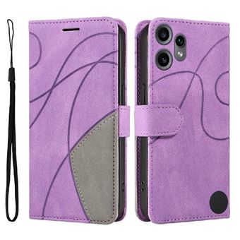 Capa Flip FLOODKING para Samsung Galaxy Nothing Phone 2 Pro | Couro | Porta-Cartões | Roxo - 1