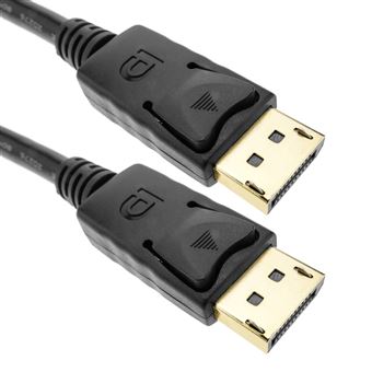 Cabo Displayport BeMatik 2K 4K 1080P Full-HD para Transmissão de Áudio e Vídeo Digital de 2 m Preto - 1