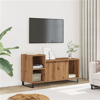 Móvel TV vidaXL | 100x35x55 cm | madeira processada cor carvalho artisiano - 1