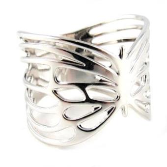 Altesse - Anel "Papillon"banhado prata - Tamanho 23 - 1