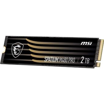 Disco SSD MSI Spatium SPATIUM M480 PRO PCIE 4.0 NVME M.2 2TB | 2 TB - 1