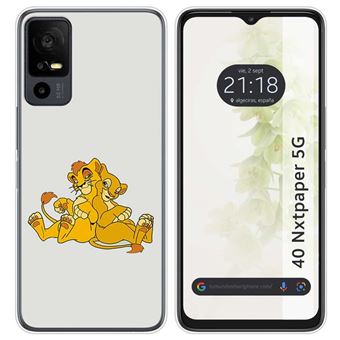 Capa de silicone Tumundosmartphone para TCL 40 NXTPAPER 5G | Design Lions Drawings - 1