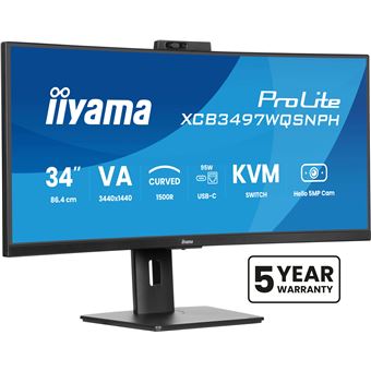 Monitor iiyama XCB3497WQSNPH-B1 | LED | UWQHD | 0,4 ms | 120 Hz | 34" | F - 1