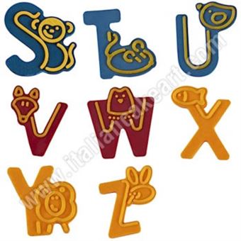 Molde de Letras S-Z Martellato para Chocolate - 1