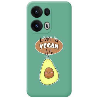 Capa Tumundosmartphone de Silicone Líquido verde para Oppo Reno 13 Pro 5G | Vegan Life Design Design - 1
