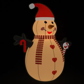 Boneco de neve insuflável com luzes LED vidaXL | 250 cm - 1