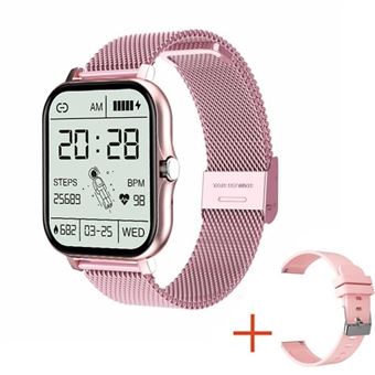 Smartwatch Y13, 1.69'' TFT HD | Bluetooth 5.0 | Notificações| Modo Multidesportivo | Monitor de Sono - Rosa - 1
