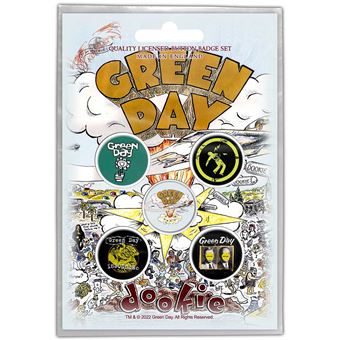 Crachá Rock Off GREEN DAY - Dookie | Button Badge | 5 Unidades - 1