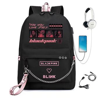 Mochila Escolar DreamWorks | BlackPink | 32 x 15 x 45 cm | Preto 1861 - 1