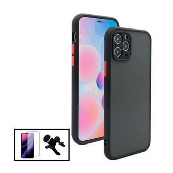 Kit Capa Traseira Proteção Camara + Película Película de Vidro Temperado GorilasGlass + Suporte Magnético Com Pernas G4M para iPhone 13 Pro Max - Preto - 1
