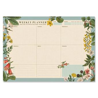 Planner Semanal Botanical | A3 | Inglês - 1