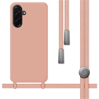 Capa TUMUNDOSMARTPHONE de Silicone Líquido com fio para Samsung Galaxy A26 5G rosa - 1