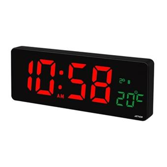 Relógio Despertador Digital SANDA SD-4124 | Preto + Vermelho - 1