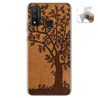 Capa Tumundosmartphone de Gel TPU para Huawei P Smart 2020 design couro 03 desenhos - 1
