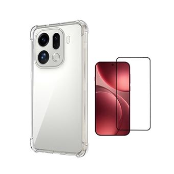 Kit Capa Superprotect Anti-Shock + Vidro Temperado PHONECARE para Oppo Find X9 Pro - Transparente - 1