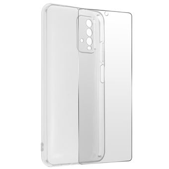 Capa Avizar Xiaomi Redmi 9T | Película Silicone - + Vidro Temperado 9H - Transparente - 1