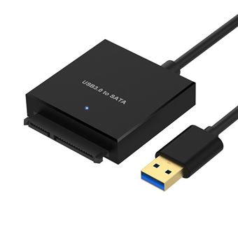 Adaptador QGeeM SATA para USB 3.0 em Plástico - Preto - 1