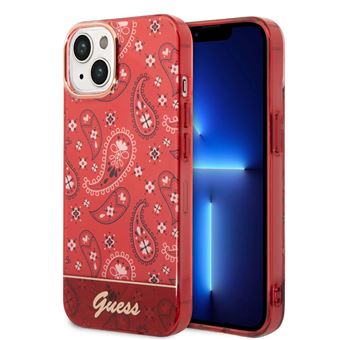 Capa Traseira Guess Hard para iPhone 14 plus | Red Cashmere Collection - 1