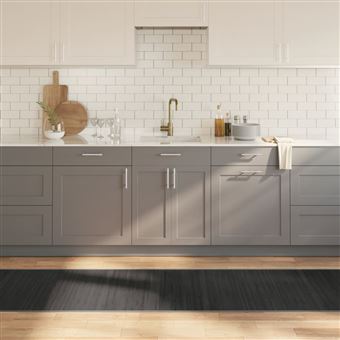 Tapete retangular vidaXL | 70x300 cm | bambu cinzento - 1