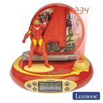 Relógio Despertador Lexibook Projeção e Efeitos Iron Man