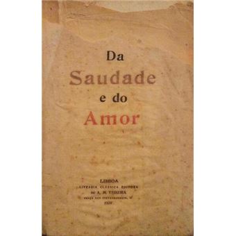 Da saudade e do amor. - 1