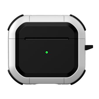 Capa e TPU à prova de choque com mosquetão, branco Magunivers para AirPods 3 - 1