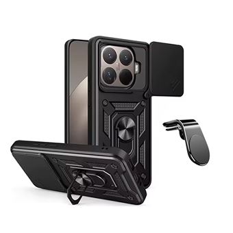 Kit Suporte L + Capa Magnetic Slide Window Phonecare para Xiaomi 15T Pro 5G - Preto - 1