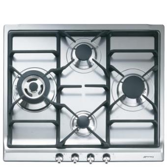 Placa de Cozinha a Gás Encastrável Smeg SER60SGH3 Inox - 1
