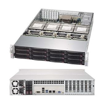 Caixa para Computador Supermicro 829HE1C4-R1K02LP | Metálico - 1