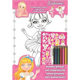 Bailarinas Colorindo com Adesivos 02 - 1