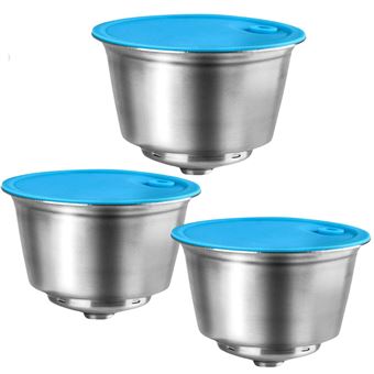 Pack 3 Cápsulas reutilizáveis em aço inox Antiimpacto para Nescafé Dolce Gusto Genio S Plus Touch - 1