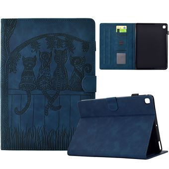 Capa ZURSANA para Samsung Galaxy Tab S6 Lite 10,4 " 2024/2022/2020 SM-P620/P610/P615 | Flip | Estampado de Gatos | Suporte Ajustável | Azul - 1