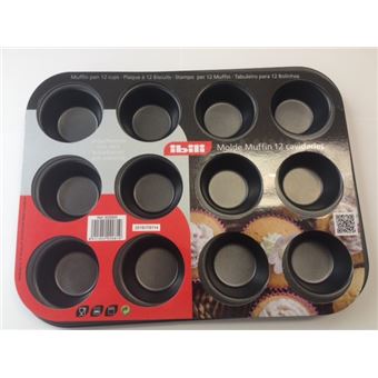 Forma Anti-Aderente Ibili 12 Mini Cupcakes - 1
