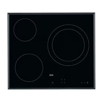 Placa de Vitrocerâmica AEG HK623021FB | Elétrica | 59 cm | 3 Zonas | Preto - 1