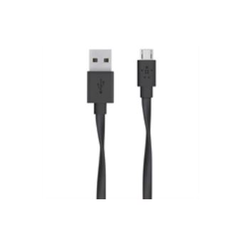 Cabo USB Belkin Flat Micro-USB to USB-A 1.2m USB A Micro-USB A Preto