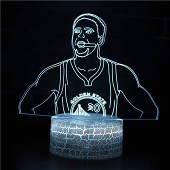 Lâmpada 3D HSMY | Infantil | Multicolorido com Controlo Remoto | Stephen Curry | 723 - 1