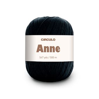 Fio de Crochet Circulo Anne 500 | 147G | Preto - 1