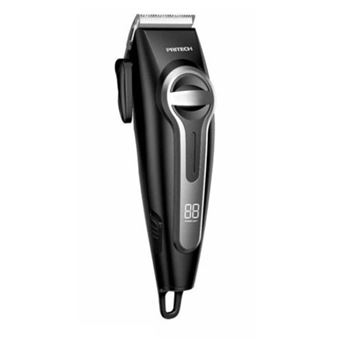 Máquina de Cortar Cabelo e Barba Wireless Pritech PR-3424LED | Preto + Cinzento - 1