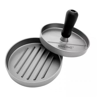 Prensa de Hambúrguer Kinghoff KH-1740 | Antiaderente | Alumínio | Alça - 1