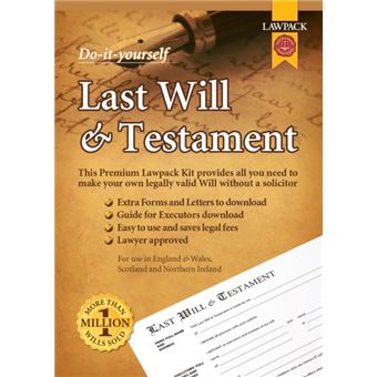 Lawpack Premium Last Will  Testament Diy Kit - 1
