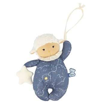 Peluche Musical Kaloo Ovelha com Estrela Doux sommeil - Azul - 1