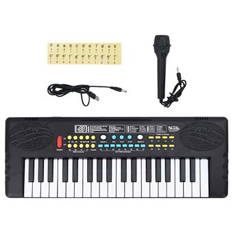 Piano/teclado elétrico vidaXL com microfone | 37 teclas - 1