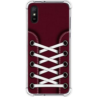 Capa Tumundosmartphone de silicone anti-choque para Xiaomi Redmi 9A / 9AT design Tênis 17 desenhos - 1