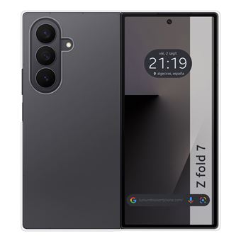 Capa Tumundosmartphone Transparente de Silicone Anti-Impacto para Samsung Galaxy Z Fold 7 5G - 1