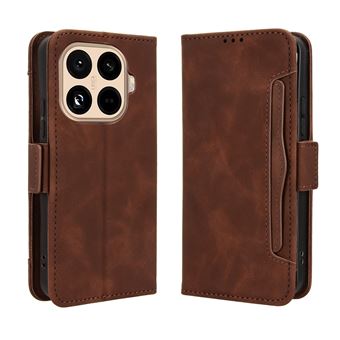 Capa FOXDOCK Protetora para Xiaomi 15T Pro | Suporte e Flip de couro PU | À Prova de Choque | Castanho - 1