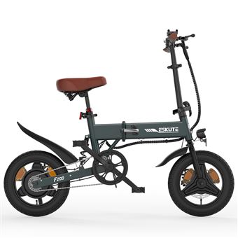 Mini Bicicleta Elétrica Dobrável ESKUTE F200 | 14" | 250W 36V 7,8Ah | Verde Escuro - 1