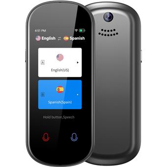 Tradutor de Voz Inteligente Touch Royal Bailey Z2 | Voz Online 139 Países | Voz Offline 17 Países | Preto - 1