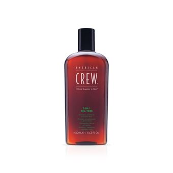 3 em 1: Champô, Amaciador e Gel de Banho American Crew 3-in-1 Tea Tree - 1